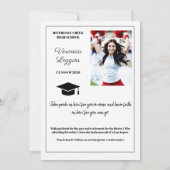 Classic Graduation Announcement Photo Cards Kaart (Achterkant)