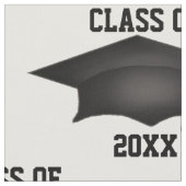 Classic Graduation Cap Class of 20XX Pattern Stof (Close Up)