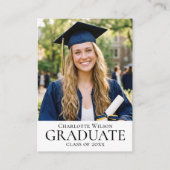 Classic Graduation Invitation Mini Enclosure Card Informatiekaartje (Voorkant)