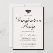Classic Graduation Invitations  Kaart (Voorkant)
