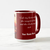 Classic Grand Canyon WPA Style Personalized Mok (Voorkant rechts)