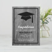 Classic Granite Afstuderen aankondiging (Staand voorkant)