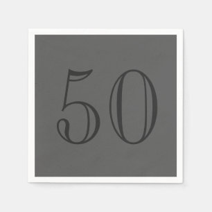 Classic Gray Personalized Napkin Servetten