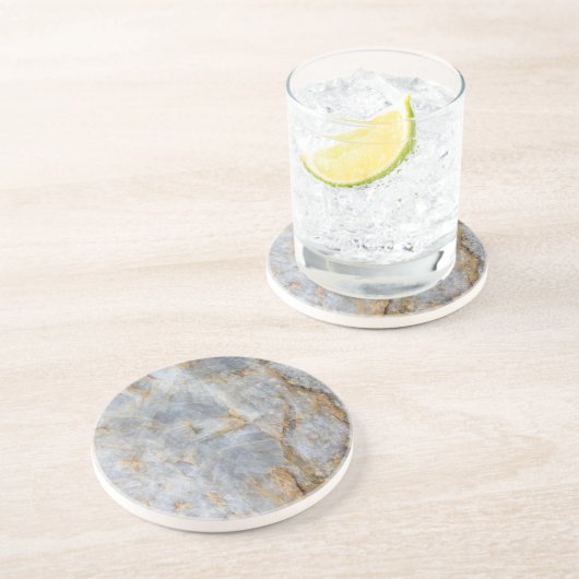 Classic Gray Quartz Crystal Zandsteen Onderzetter (Zijkant)