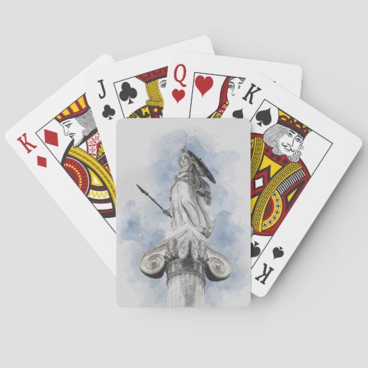 Classic Greek Statue Athena Poker Cards – Art Kaar Pokerkaarten (Achterkant)