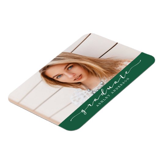 Classic Green Afstuderen Photo Magnet Magneet (Linkerzijde)