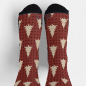Classic Green and Red Argyle Athletic Performance Sokken (Top)