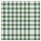 Classic Green and White Gingham Block Pattern Stof (Swatch)