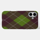 Classic Green Argyle Pattern Case-Mate iPhone Case (Achterkant (horizontaal))