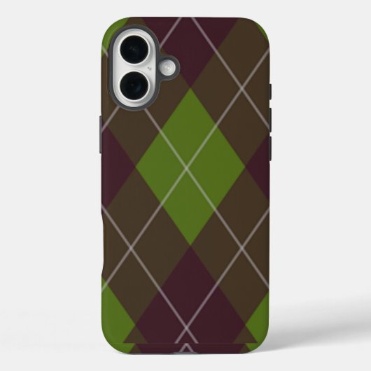 Classic Green Argyle Pattern Case-Mate iPhone Case (Achterkant)