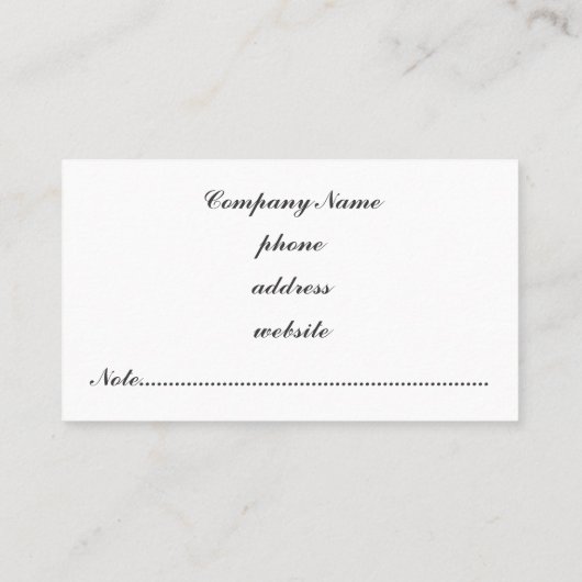 Classic Green Argyle Visitekaartje (Achterkant)