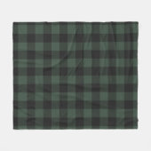 Classic Green Black Buffalo Tartan  Fleece Deken (Voorkant (Horizontaal))