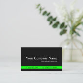 Classic Green Black Professional - Visitekaartje (Staand voorkant)