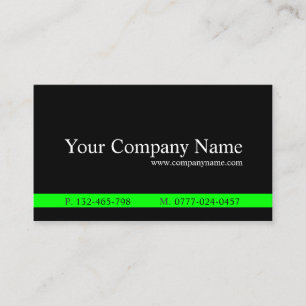 Classic Green Black Professional - Visitekaartje