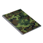 Classic Green Camouflage Pattern Notitieboek (Rechterzijde)