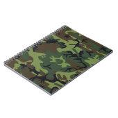 Classic Green Camouflage Pattern Notitieboek (Linkerzijde)