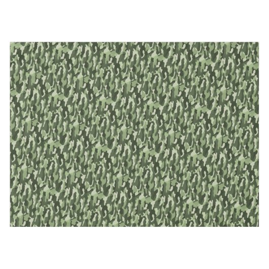 Classic Green Camouflage Tafelkleed (Voorkant (Horizontaal))