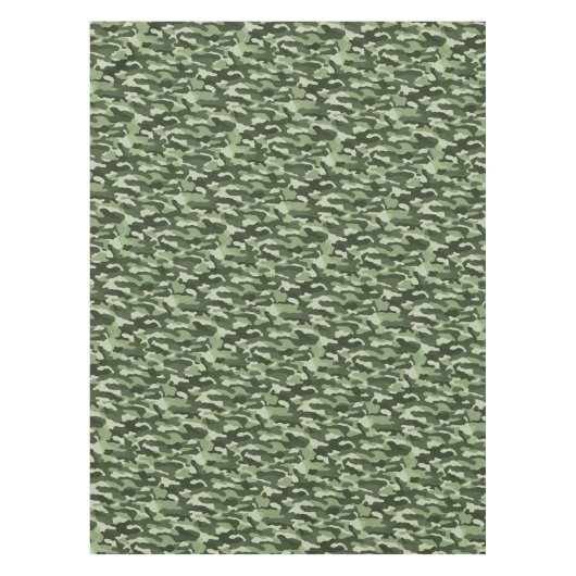 Classic Green Camouflage Tafelkleed (Voorkant)