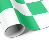 Classic green checkered  cadeaupapier (Rol Hoek)