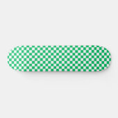 Classic green checkered  persoonlijk skateboard (Horizontaal)