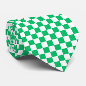 Classic green checkered  stropdas