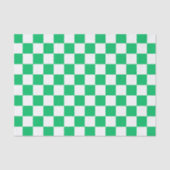 Classic green checkered  tissuepapier (Voorkant)