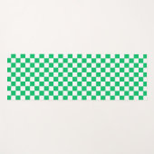 Classic green checkered  yogamat (Voorkant (horizontaal))