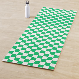 Classic green checkered  yogamat