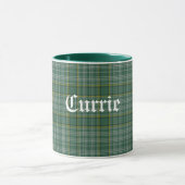 Classic Green Clan Currie Tartan Mok (Midden)