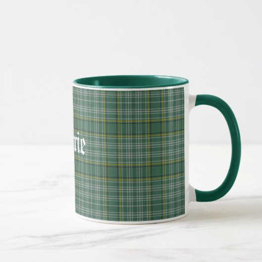 Classic Green Clan Currie Tartan Mok (Rechts)