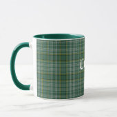 Classic Green Clan Currie Tartan Mok (Links)