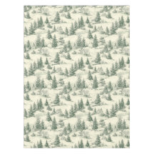 Classic Green Cream Toile Franse Kerst