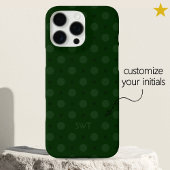 Classic Green Dots Custom Name Initials Case-Mate iPhone Case