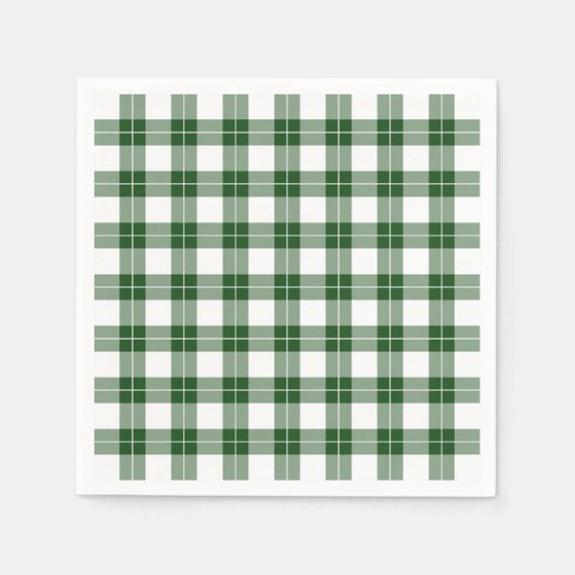 Classic Green en White Plays Pattern Servet (Voorkant)