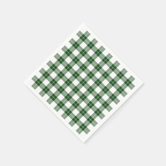 Classic Green en White Plays Pattern Servet (Hoek)
