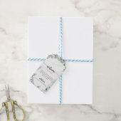 Classic Green Eucalyptus Foliage Weddenschap Welko Cadeaulabel (Met Touw)