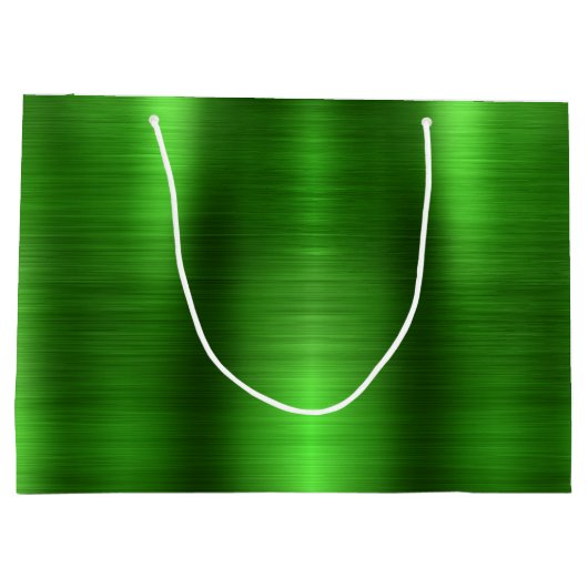 Classic Green Gold-gepersonaliseerd Afstuderen Groot Cadeauzakje (Achterkant)