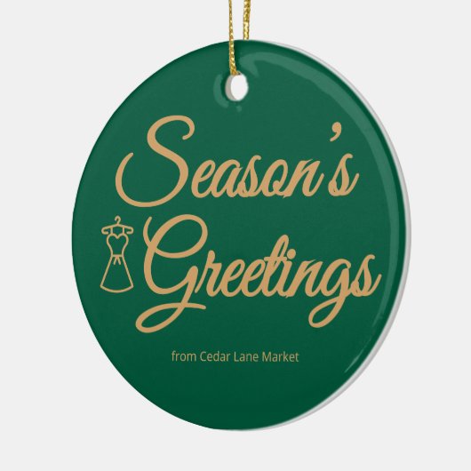 Classic Green & Gold Logo Ornament (Links)