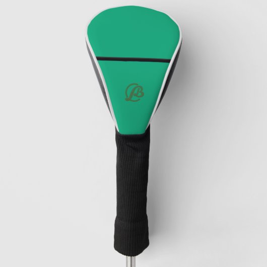 Classic Green Golf Club Headcover (Voorkant)