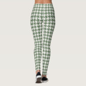 Classic Green Houndstooth Pattern-Leggings Leggings (Achterkant)