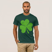 Classic Green Irish Shamrock T-shirt (Voorkant volledig)