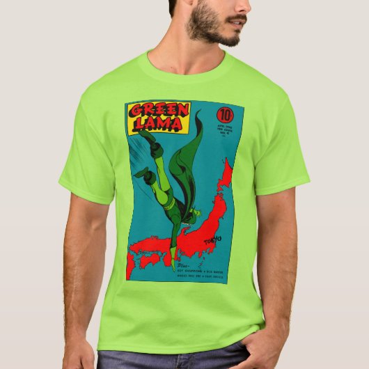 Classic Green Lama T-Shirt uit 1940 (Voorkant)
