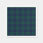 Classic Green Navy Tartan Plaid Pattern  Servet (Voorkant)