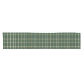 Classic Green Plaid Christmas Korte Tafelloper (Horizontaal)