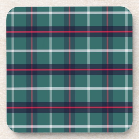 Classic Green Plaid Onderzetters (Voorkant)