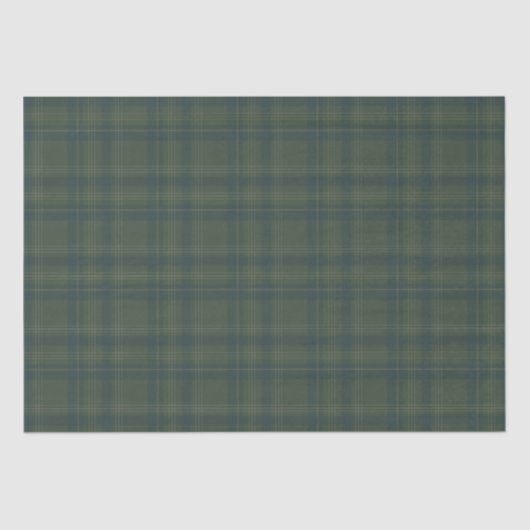 Classic Green Plaid | rustieke kerst Tissuepapier (Voorkant)