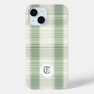 Classic Green Plaid telefoonhoesje iPhone 15 Case