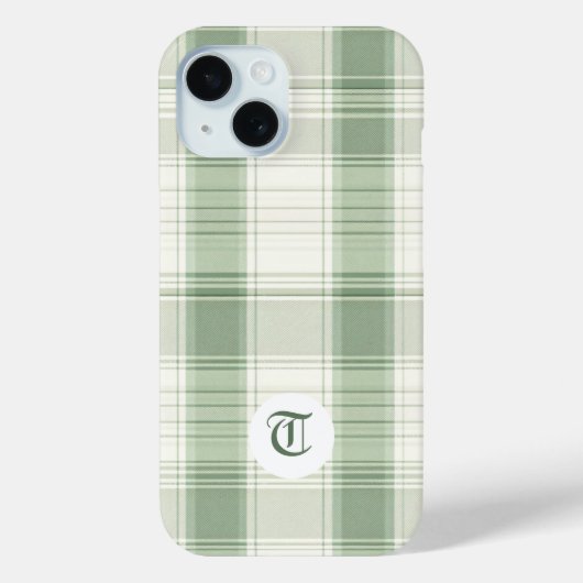 Classic Green Plaid telefoonhoesje Case-Mate iPhone Case (Achterkant)