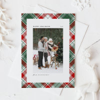 Classic Green Pset Pattern Prettige feestdagen Fot