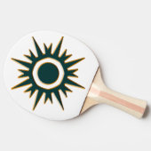 Classic Green Sunburst Tafeltennisbatje (Zijkant)